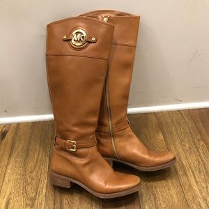 MK Michael KORS Stockard leather riding boots size 6.5